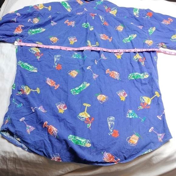 Chaps Ralph Lauren mens short sleeve button down shirt size large - Picture 12 of 13